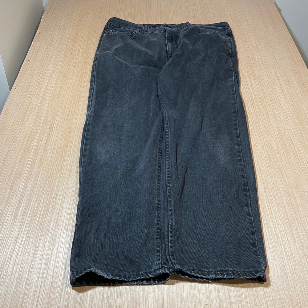 Levi's Jeans Mens 505 Regular Fit Faded Black Straight Leg Denim W40 L30